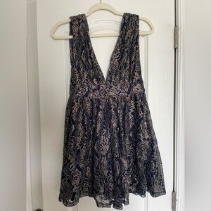 Lulu's Navy Blue Dress